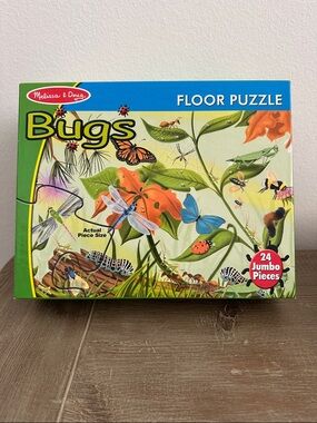 Melissa & Doug Bugs Floor Puzzle - Green, Blue, Orange